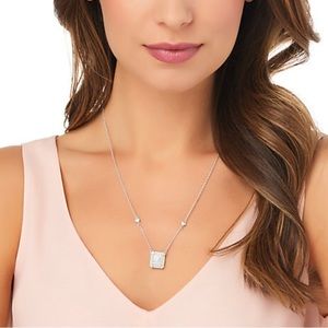 Judith Ripka Sterling 18 inch Pave’ Diamonique Necklace